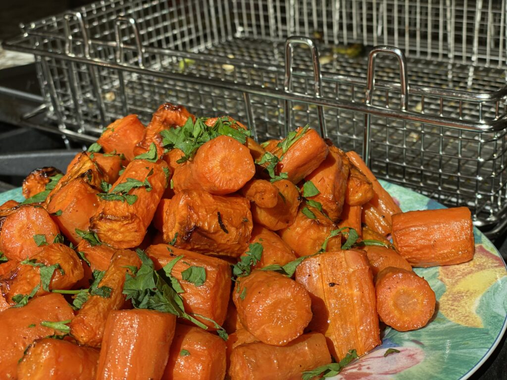 Plated carrots