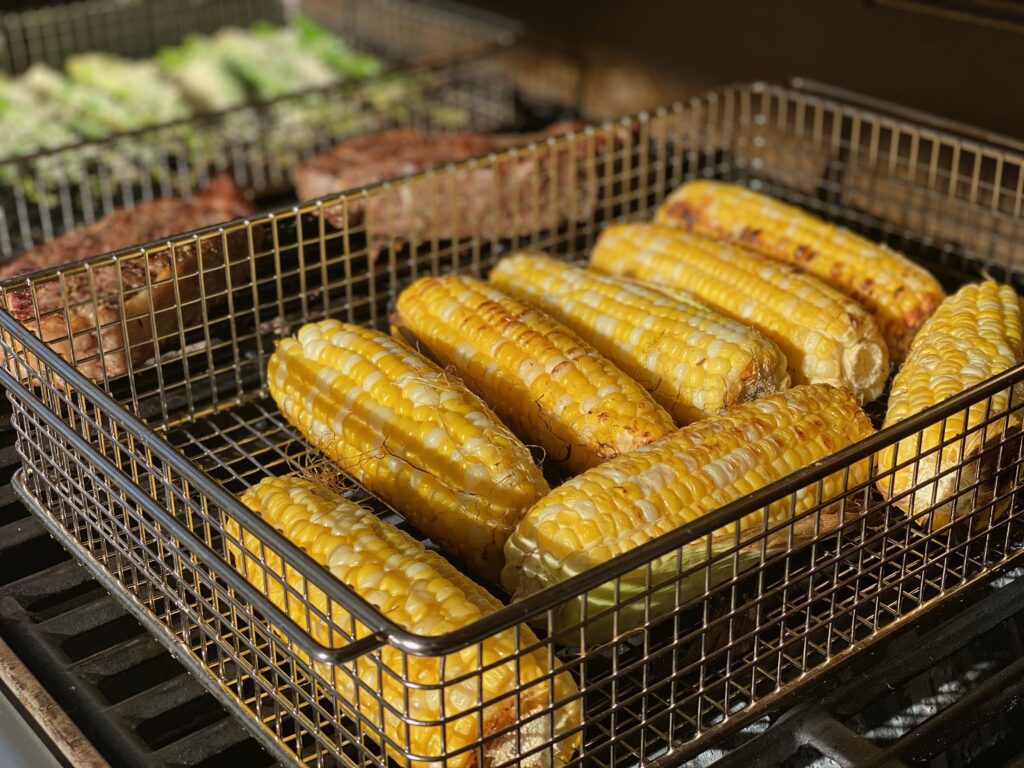 Corn in Basquettes on the grill
